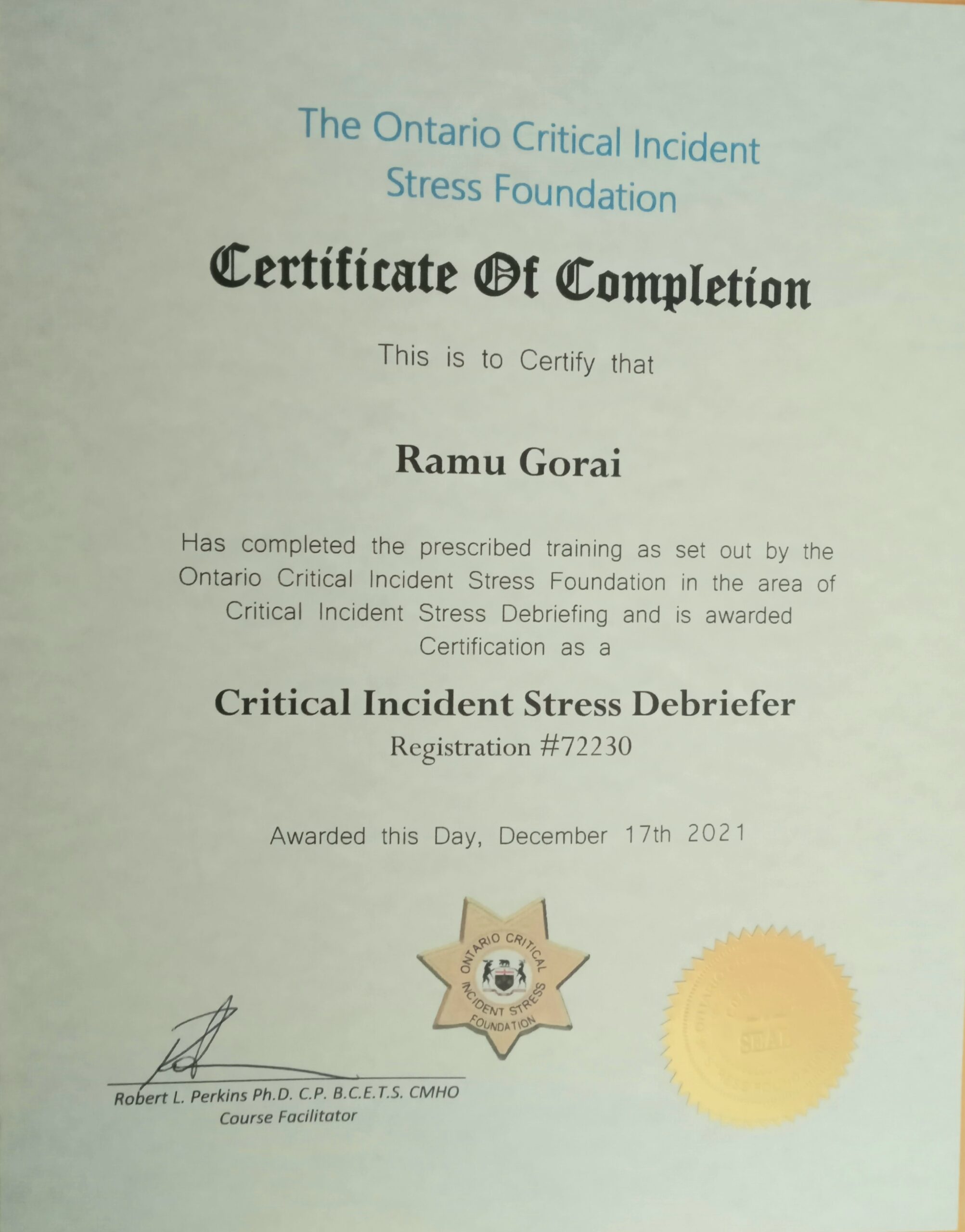 California Practical Chaplain certifications