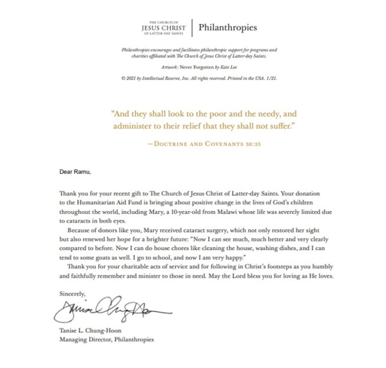 LDS Certificate