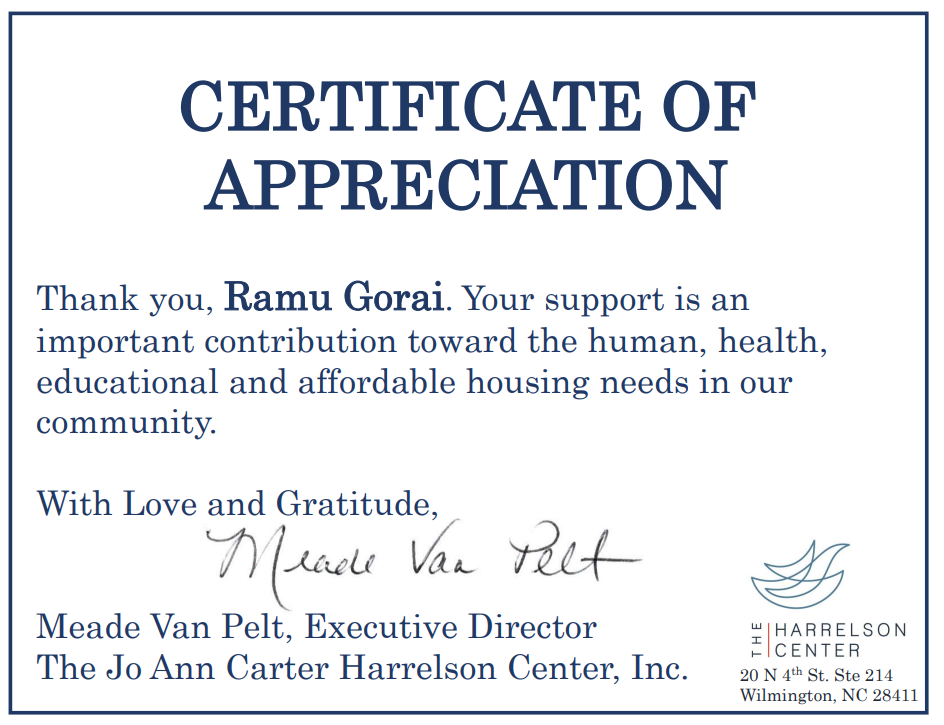 23.The Jo Ann Carter Harrelson Center, Inc _North Carolina